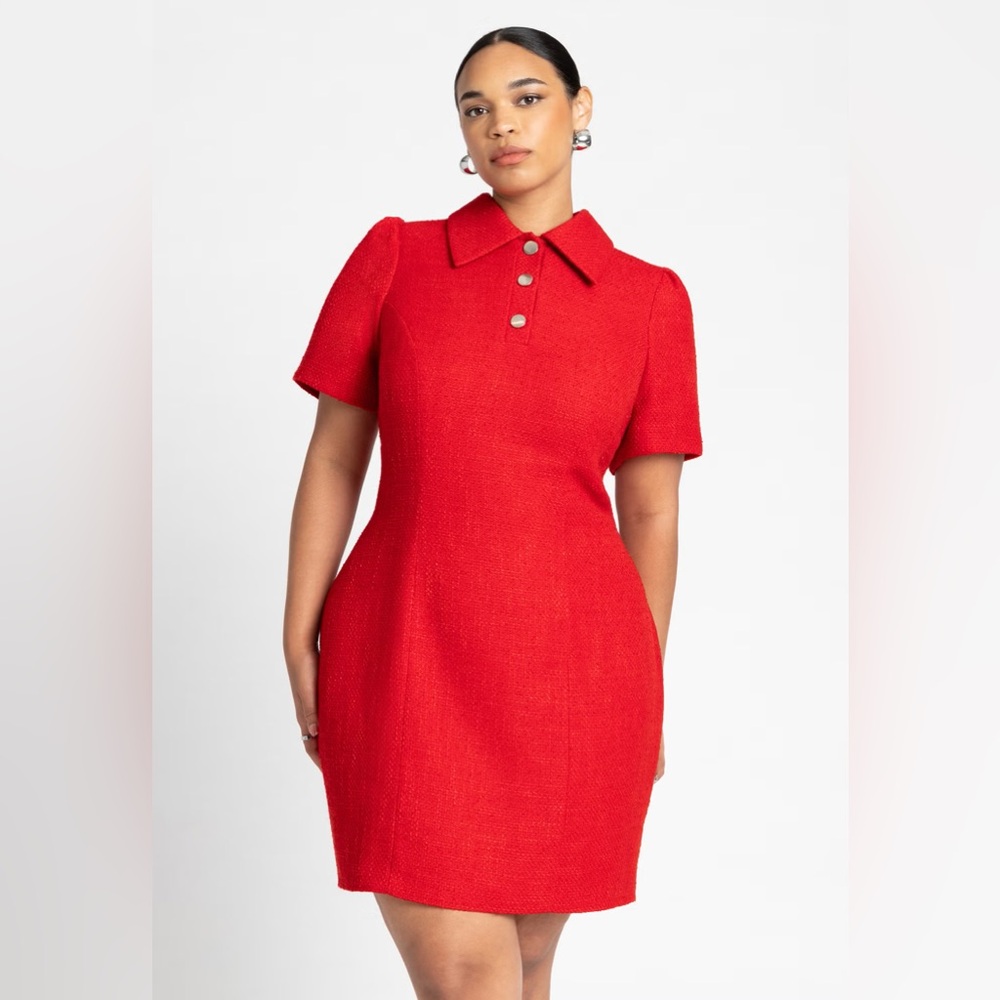 Eloquii Vibrant Red Mini Dress